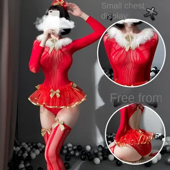 Interneta celeb dzinumi sexy apakšveļa, Ziemassvētki princese apģērbs, COSPALY, Halloween lomu, dobu neto drēbes, vilinoši & sexy.