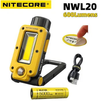 NITECORE NWL20 Daudzfunkcionāls Instruments, Duālā Gaismas Avota Jauda 600 Lumeni USB-C Uzlādējams Darba Lampa Prožektors Prožektors
