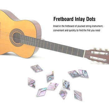 10pcs Fretboard Rhombus Formas Kastīšu Dot Par Noplūkti Stīgu Instruments, Ģitāra havajiešu ģitāra, Bass Mūzikas Instrumentu Piederumu