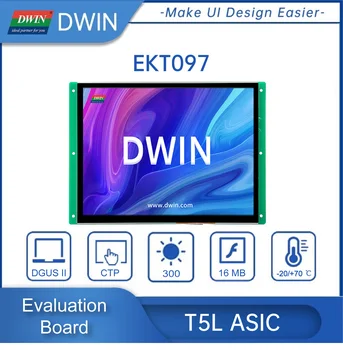 9.7 Collu 1024*768 Pikseļu Izšķirtspēju 16.7 Krāsas, kas Strādā ar STM32 TN TFT LCD Displejs HMI Capacitive Touch Screen Panelis EKT097