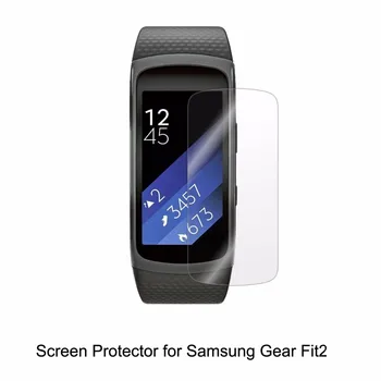 6*Clear LCD PET Plēves Anti-Scratch Ekrāna Aizsargs Vāks Smart Skatīties Dators Samsung Rīku Fit2