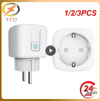 1/2/3PCS HomeKit WiFi ES Smart Ligzda AC100~240V Augstu Strāvas Kontaktligzdas APP Tālvadības pults, Taimeris Plug Strādā Ar Alexa