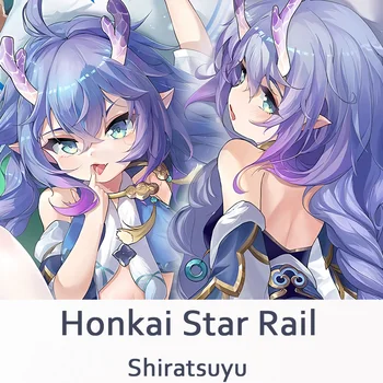 Dakimakura Honkai zvaigžņu Dzelzceļa Shiratsuyu Spilvens Gadījumā Anime Cosplay Ķermeņa Hugging Piederumi Dāvanas