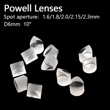Pauels Lēcas Lāzera lēcu D6x6mm Incidentu leņķis 10° Vietas diafragmas atvēruma 1.6/1.8/2.0/2.15/2.3 mm pasākuma 3D skenēšanas atrašanās vieta optika