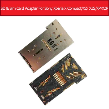 Micro Sd & Sim Kartes ligzda Turētājs Sony Xperia X compact/X Performance/XZ/ XZS/XZ Premium SIM Karšu Lasītāja Ligzdas Adapteris Patrs