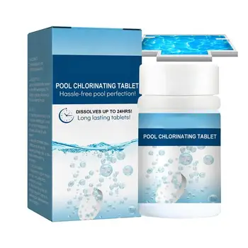 100gab/Box Baseinu Hlora Tabletes Daudzfunkcionāls Baseins Tīrīšanas Tabletes Ūdens Dezinfekcijas Smaku Noņemšanas peldbaseina Tīrīšana
