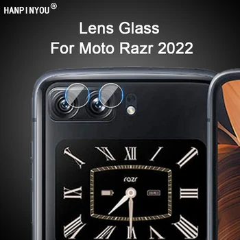 10Pcs Par Motorola Moto Razr 2022 HD Skaidrs, Ultra Slim Atpakaļ Aizmugurējās Kameras Objektīva Aizsargs Vāku Soft Rūdīts Stikls Aizsardzības Plēves