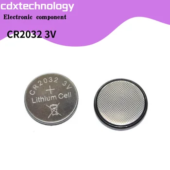 CR2032 Pogu akumulators 3 V litija bateriju Datoru mātesplati Auto taustiņu tālvadības skatīties elektronisko svaru skalas