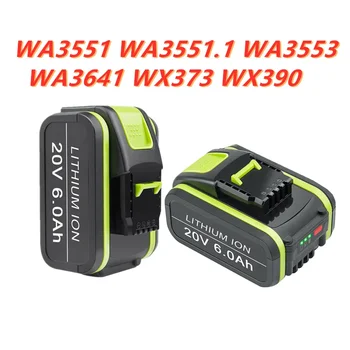 Jauku JAUNU 20V 9000mAh Uzlādējams Litija Rezerves Akumulatoru Worx elektroinstrumenti WA3551 WA3553 WX390 WX176 WX178 WX386 WX67