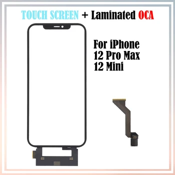 1gb (Lamināta OCA) LCD Displejā Priekšā, Touch Screen Digitizer Sensors Apple iPhone 12 12 Mini Pro, Max Ārējā Stikla Touch Panel