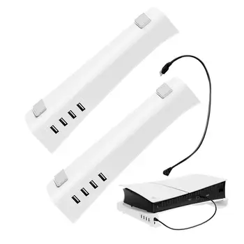 Konsole Horizontālais Statīvs Anti Slip Dzesēšanas Turētājs Ar 1 Ātrā Uzlāde & 3 Dienas Pārsūtīšana USB 2.0 Portu Durable Turētājs Horizontālais