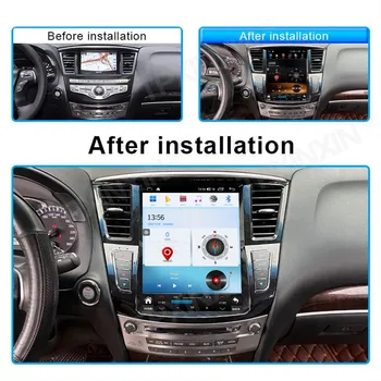 Infiniti Qx60 Jx35 2014-2019 CARPLAY Android 12 Automašīnas Radio Stereo Uztvērēju Autoradio Multimediju Atskaņotājs, GPS Navigācija
