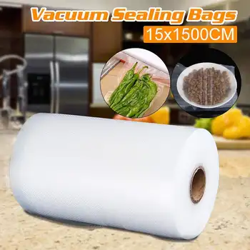 15*1500cm vakuuma maisā pārtikas vakuuma roll soma iepakojuma soma, Virtuvē Pārtikas vakuuma Sealer somas pārtikas Vakuuma Pārtikas, Svaigi, Ilgi Saglabājot