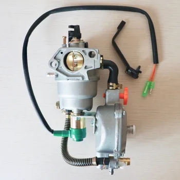 Karburatoru, lai ģenerators 188F GX390 dual degvielas, ogļhidrātu 4.5-7.0 KW manual choke karburatoru ģeneratora daļas