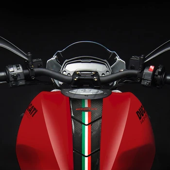 3D Motociklu Oglekļa Šķiedras Izskatās, Eļļas Tvertne Pad Aizsargs Decal Uzlīmes Moto par Ducati Monster 600 620 750 821 900 1998-2019