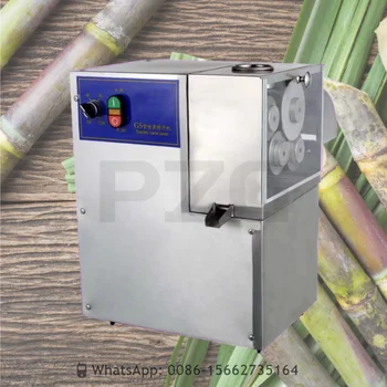 4 Ruļļi Dzeramā Automātiskā Komerciālām Elektriskām Cukurniedru Sulas Mašīna Cukurniedru Sulu Spiede
