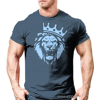2023 Jaunu Vīriešu Lielgabarīta T-Krekls 3D Drukas Īsām Piedurknēm Tee Grafiskais Apkalpes Kaklu, Tīģeris Dzīvniekiem, vīriešu apģērbu Harajuku streetwear Topi