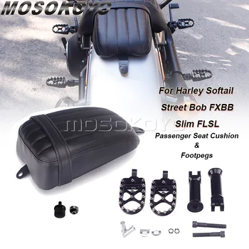 Motocikli, Aizmugures Pasažieru Sēdekļa Pillion W/ Pēdas Naglas Atpūtas Vīriešu Mount Footpeg Leņķis Harley Street Bob Fat Bob Zēns Low Rider