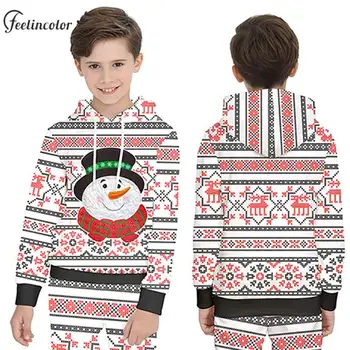 Kapuci Ziemassvētku sporta Krekls par Kazlēnu, Hoodies Ziemassvētki Džemperi Bērnu Vintage Grafikas Streetwear 3D Drukāšanas Rudens Ziemas Apģērbu