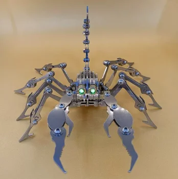 DIY Montāža Scorpion Modelis Mehāniskās Nerūsējošais Tērauds Statiskās 3d Puzzle Montāža Insektu Smadzeņu Dedzināšana Modeli, Radošu Rotājumi