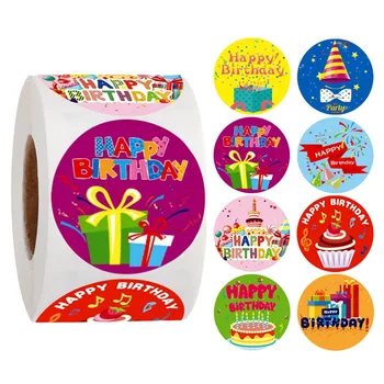 Gudrs laimes Dzimšanas dienā, Uzlīmes Dzimšanas dienas Dāvanu Apdare Frāzi Pašlīmējošas Blīvējuma Etiķetes Bērniem, rotaļlietas, Dāvanu Iepakojumā Albums Uzlīmes