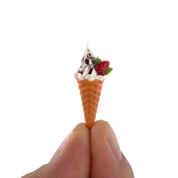 1/12 Leļļu Nams Miniatūras saldējums Simulācijas Salds Konuss Pārtikas Modeļa Rotaļlietas Mini Apdare Namiņš Piederumi