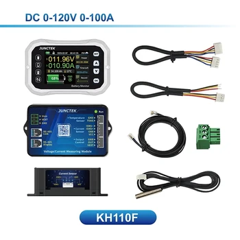 Battery Monitor Bluetooth KH110F Dc 120V 100.A Akumulatoru Testeri Spriegumu Pašreizējā Va Akumulatora Kulona Metru Jaudas Indikators
