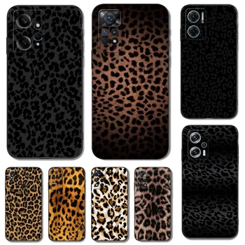 Melns Tpu Case For Xiaomi 13 pro lite tālruņa vāciņu Leopards Drukāt