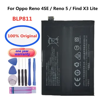 4300mAh BLP811 Sākotnējā Tālruņa Akumulatora Oppo Atrast X3 Lite CPH2145 / Reno4 SE PEAT00 PEAM00 / Reno5 5G PEGM00 PEGT00 Bateria