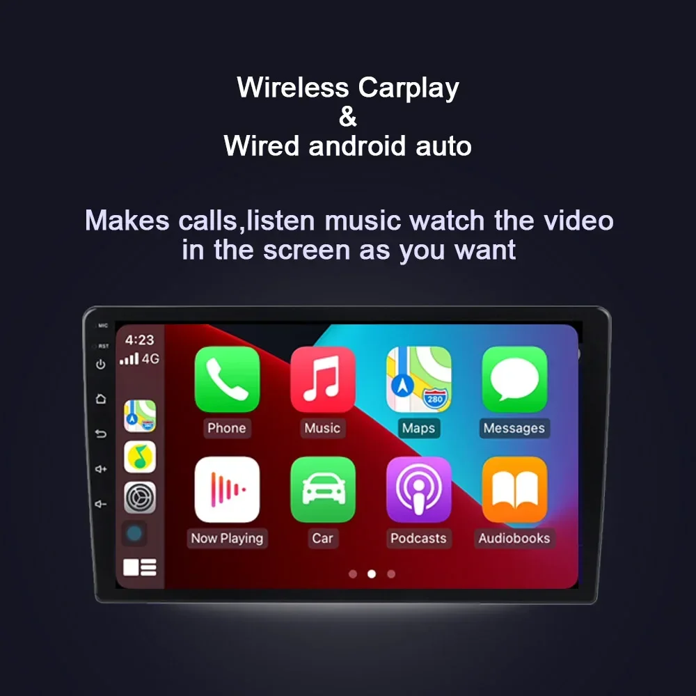 360 Fotokameras Carplay 8G+256G Android 13.0 Auto DVD Player, GPS, WIFI, Bluetooth RDS Radio Mitsubishi Pajero 4 V80 V90 2006. gada - 2014. gadam4