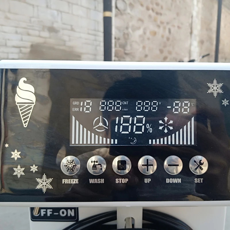 Tirdzniecības Pilnībā Automatizēta Saldējuma Mašīna Vienu Garšu, Saldēta Jogurta Mašīna3