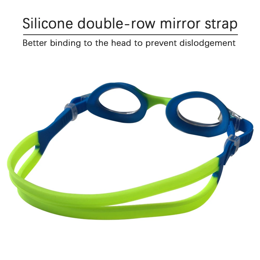 Unisex-Bērnu Peldēšanas Brilles Bez akumulatora Noplūdi Peldēšanas Brilles Divas Split Komfortabli Galvas Siksna Bērniem Trenažieri Peldēšanas Nodarbības0