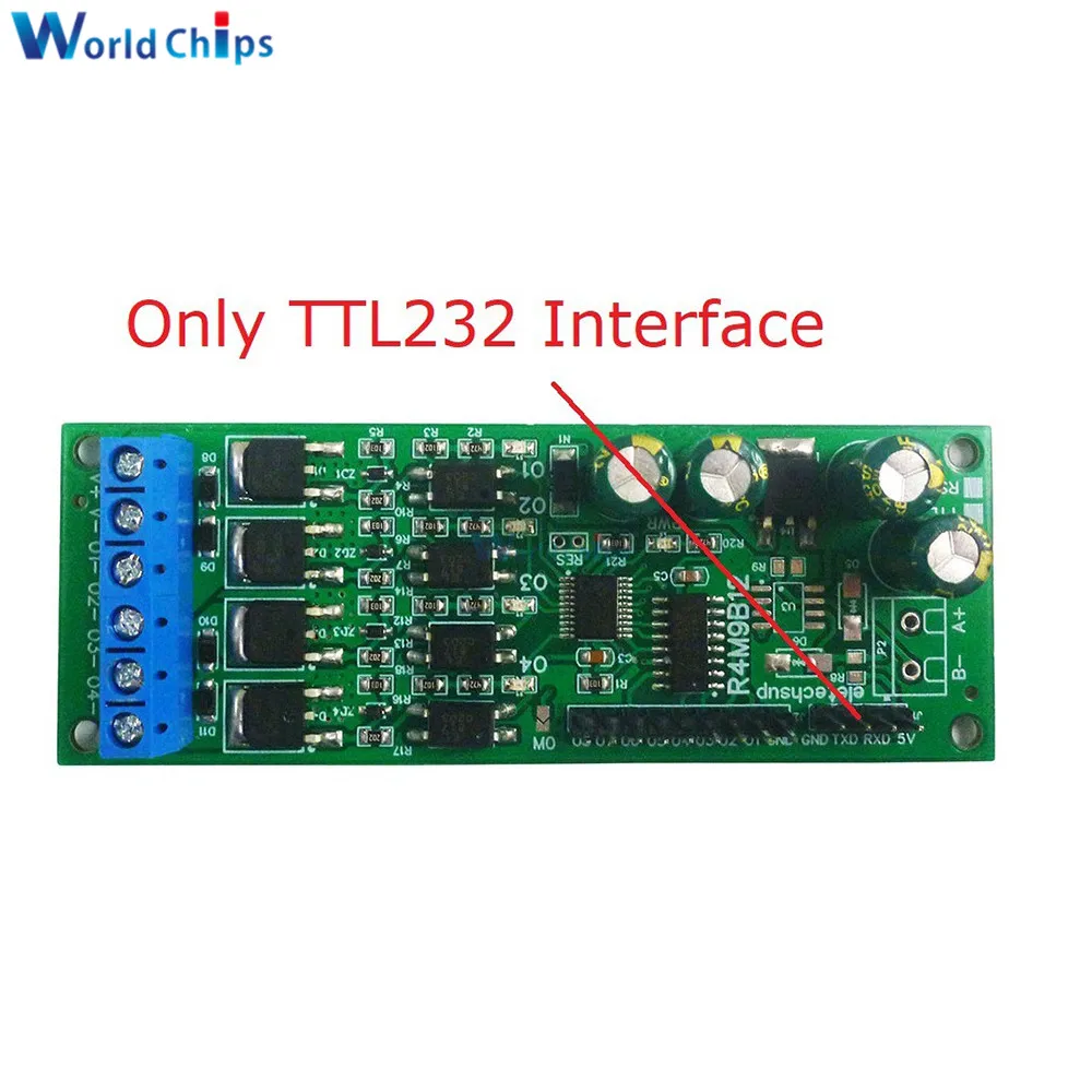 2 in 1 RS485 TTL232 Pārraides Kavēšanās Pārslēgties 4CH l MOS Tranzistors 8CH TTL Līmenis Izejas Valdes Modbus RTU PIE Daudzfunkcionālā Relejs Valde3