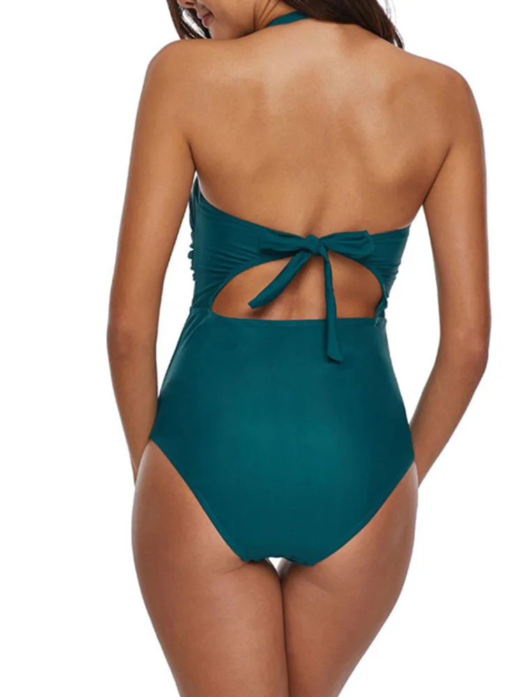 Plus Lieluma Viens Gabals Peldkostīmi Sieviešu 2023 Peldēties Uzvalku Augstas Kvalitātes Beachwear ar Oderi 3XL Oversize4