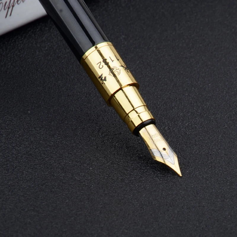 1 Pildspalva + 5 Tintes Maisu Pielāgotu Logo Titāna Pildspalvu Uzņēmuma Birojā Dāvanu Parakstīšanas Pildspalvas Studentu Kaligrāfijas Prakses Piederumi5