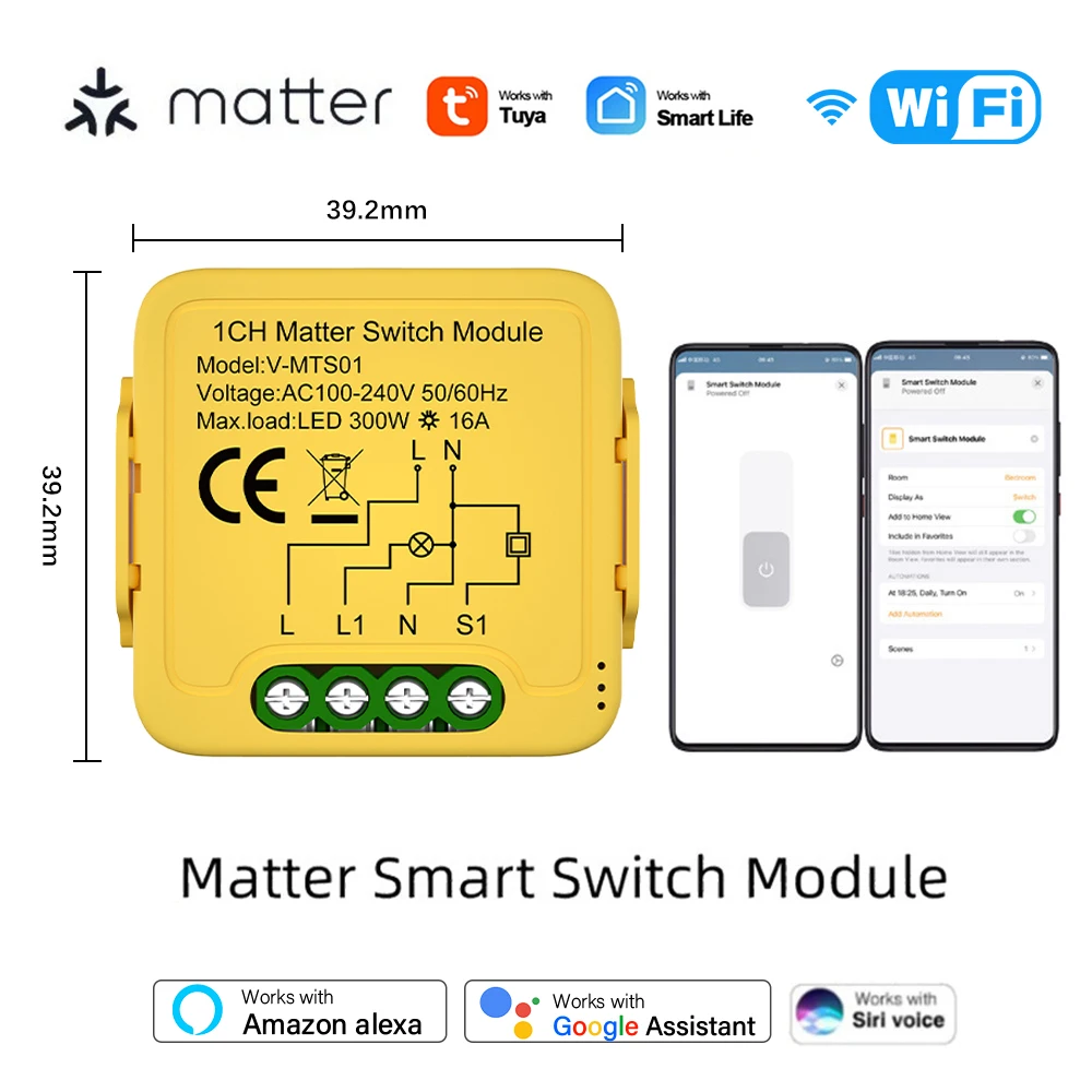 RYRA 16A WiFi Smart Switch Moduli, Releju, 1 Banda Saderīgu Homekit Smartthings APP Kontroles Darbs Ar HomeKit Alexa, Google Home5