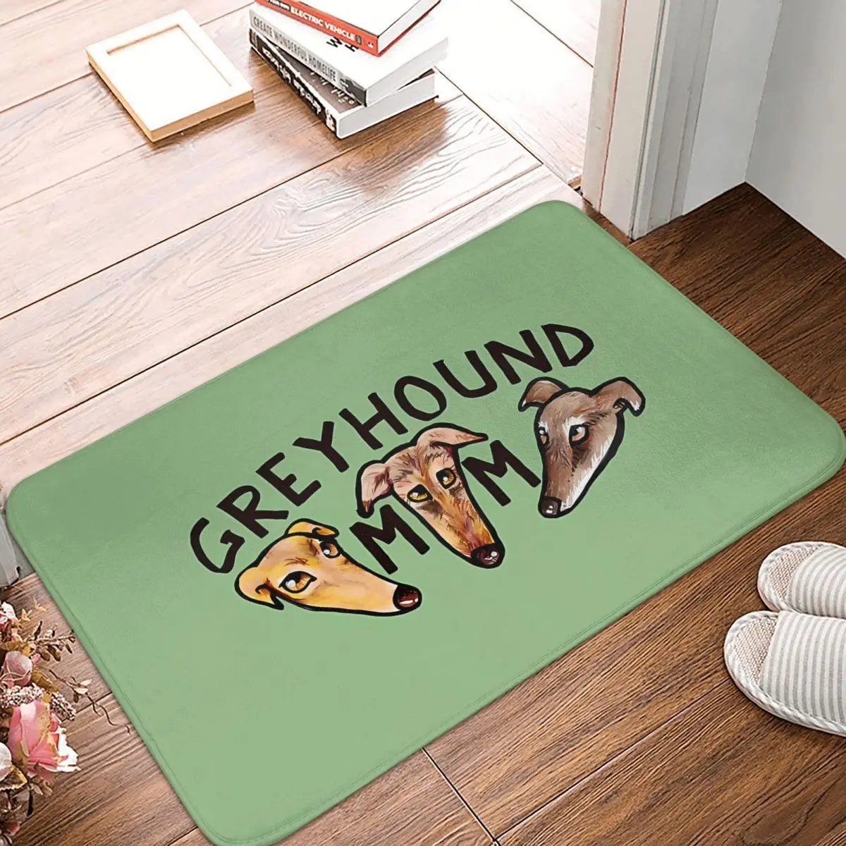 Mamma Geryhound Greyhounds Suns Doge Garu Kāju Vannas Istaba Mat Paklājs Mājās Doormat Virtuves Paklājs Āra0