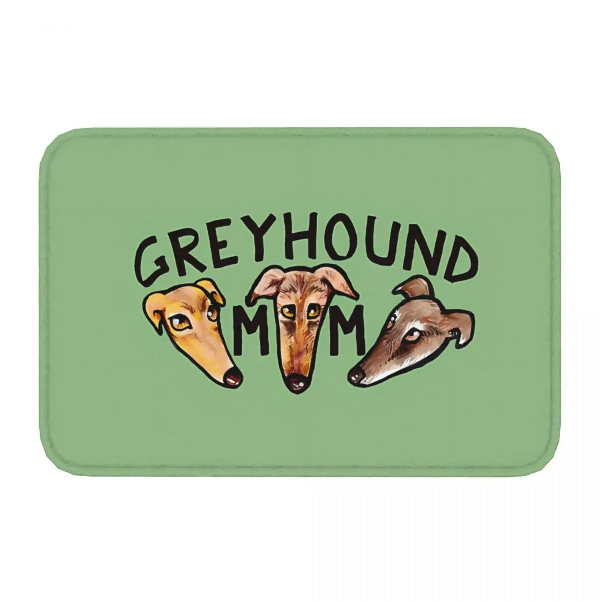 Mamma Geryhound Greyhounds Suns Doge Garu Kāju Vannas Istaba Mat Paklājs Mājās Doormat Virtuves Paklājs Āra1