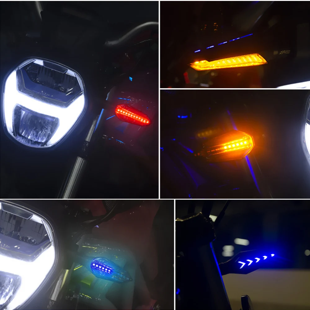 Motociklu LED Pagrieziena gaismas Indikatori Mirgo Aizmugures Bremžu Flasher Gaismas Stop Signāla Gaismas Honda Msx 125 Nc 750X 700X5