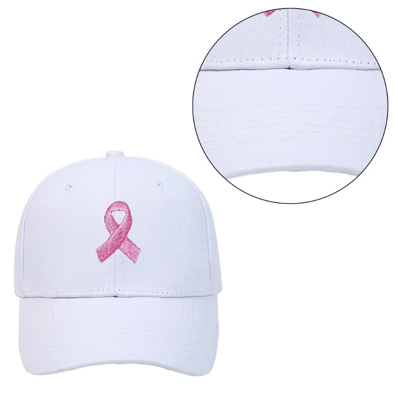 Jaunu Izšūtu Rozā Lenti Beisbola Cepuri Veselības AIDS Izpratnes Beisbola Pieaugušo Tīņi Sunproof Āra Sporta Cepure1