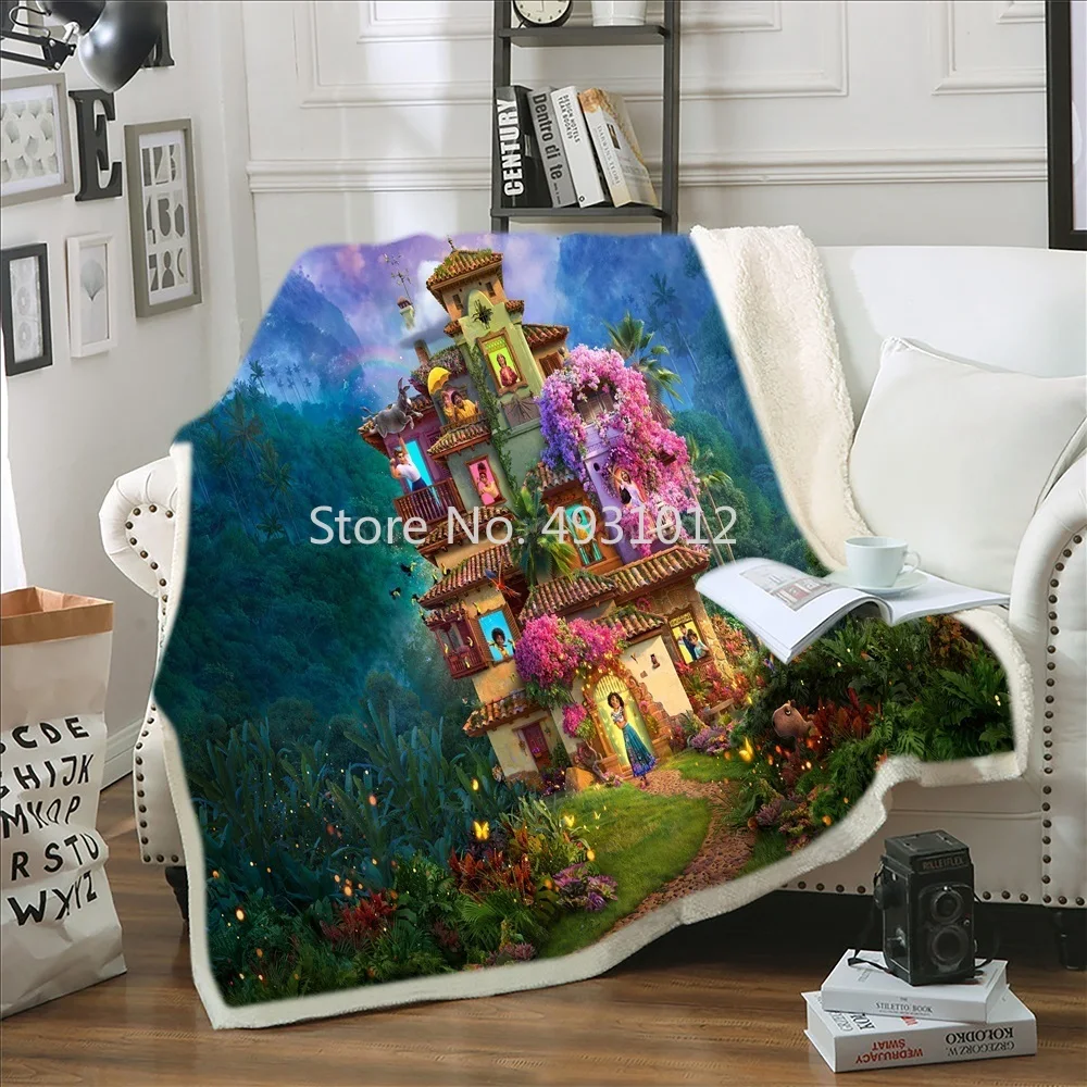 Disney Encanto Mirabel Plīša Sedziņa Mest Sofa Bed Cover Vienu Dvīņu Gultas Zēni Meitenes Bērniem Dāvanas Mājas Tekstils0