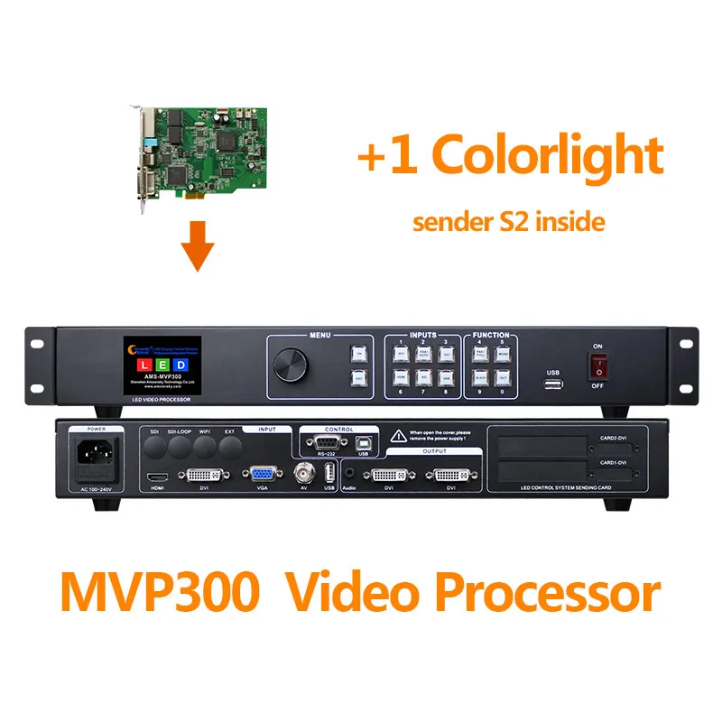Video Procesors Led SDI SKA MVP300 Atbalsta 2 GAB Colorlight S2 Nosūtot Kartes Āra HD Led Sienas Ekrāns1