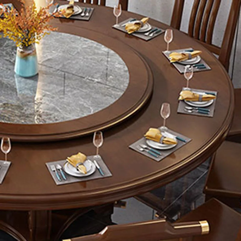 Ziemeļvalstu Apaļā Ēdamgalda Koka Luksusa Restorānā Daudzfunkcionāls Pusdienu Galda Moderns Krēsls Muebles Para Cocina Mājas Mēbeles5