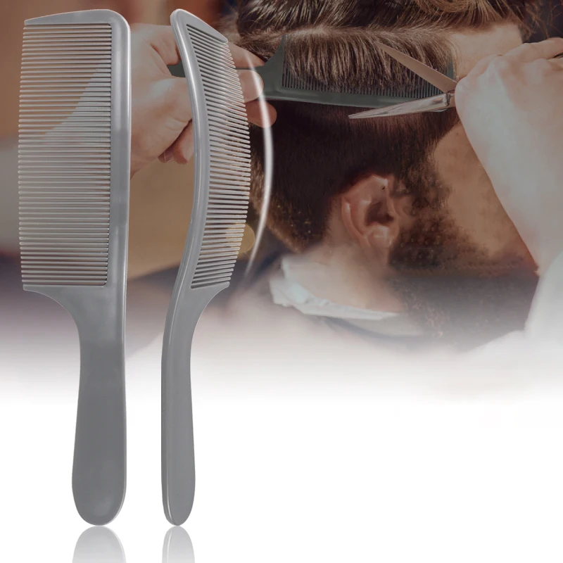 1GB Izliektas Skuveklis Hair Clipper Griešanas Ķemme Frizētava Flat Top Ķemme Anti-static Salons Griešanas Ķemme Ieveidošanas Suka1
