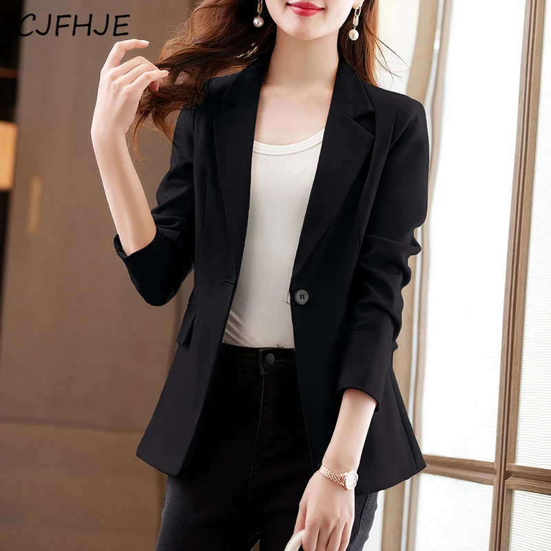 CJFHJE Sieviešu Modes Slim Fit Uzvalku, Mēteļu Pavasara korejas Augstas kvalitātes Elegants Profesionālais Kleita Temperaments Gadījuma Sievietes Tērps Top5