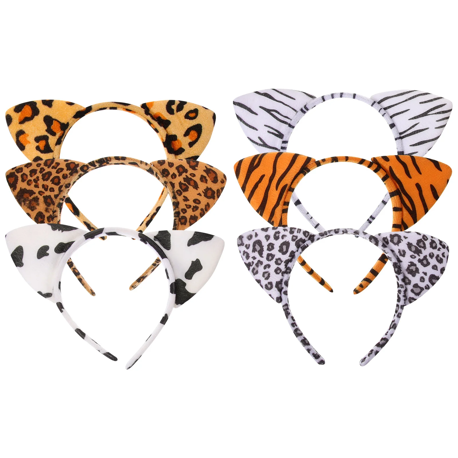 6pcs Dzīvnieku Ausis Galvas Leopard Graudu Plīša Galvassegu Galvassegas Cepures Tērpu, Aksesuāru Bērniem, Bērnu2