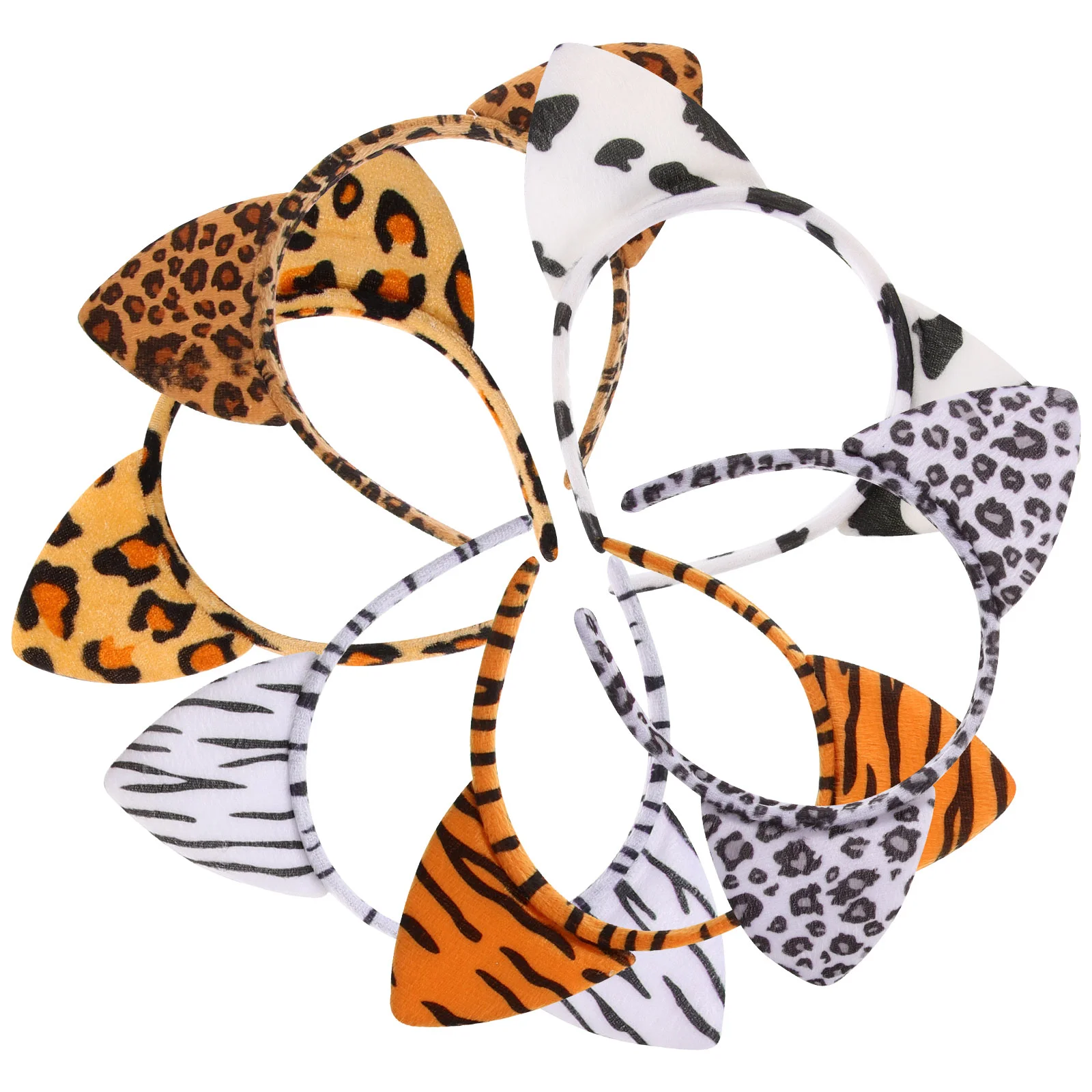 6pcs Dzīvnieku Ausis Galvas Leopard Graudu Plīša Galvassegu Galvassegas Cepures Tērpu, Aksesuāru Bērniem, Bērnu3