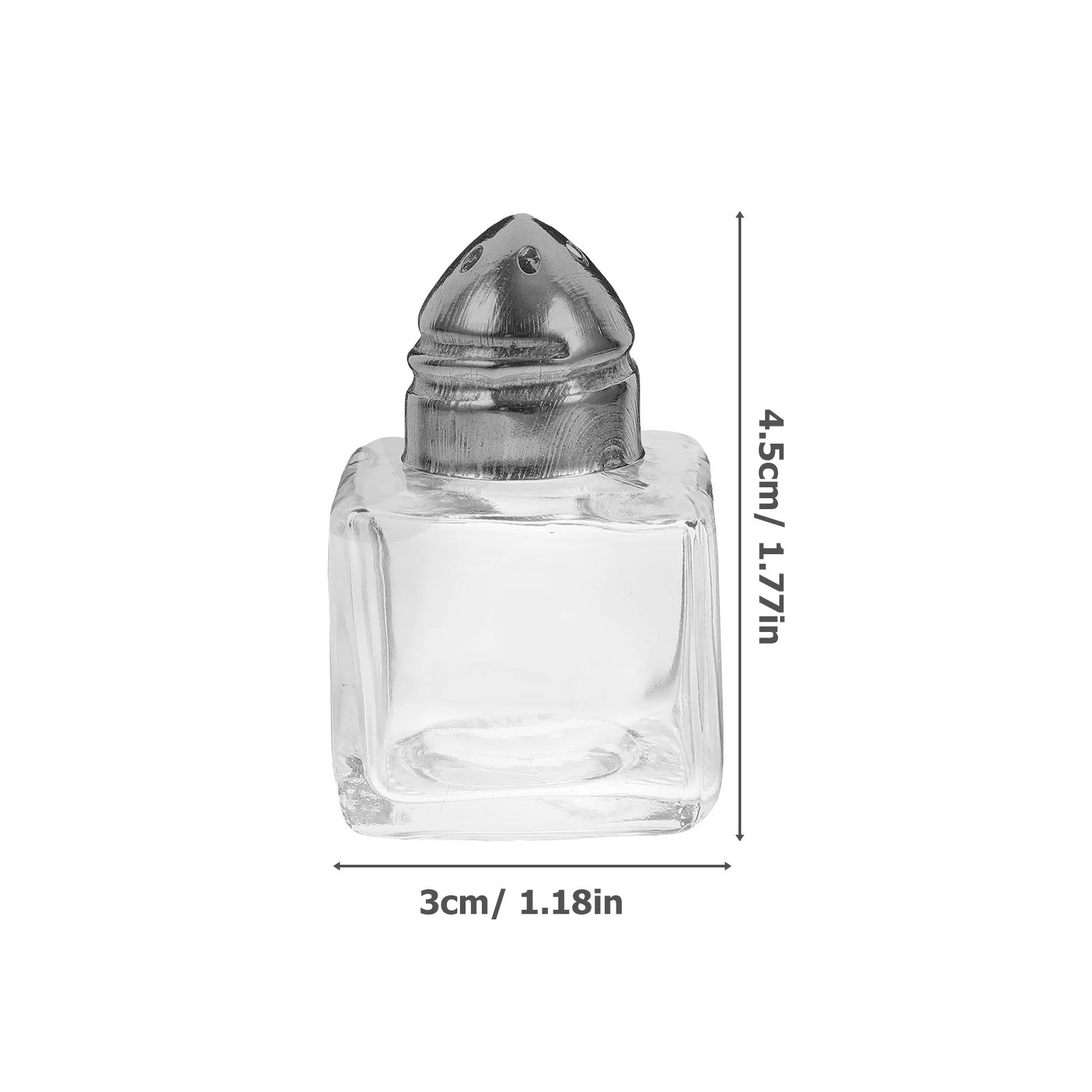 Mini Sāls Pipari Kratītāji Garšvielas Burkas Stikla Kubs Ķermeņa Garšvielas Kratītāji Tiny Pipari Kratītāji Pudeli Garšvielu Uzglabāšanas Jar2