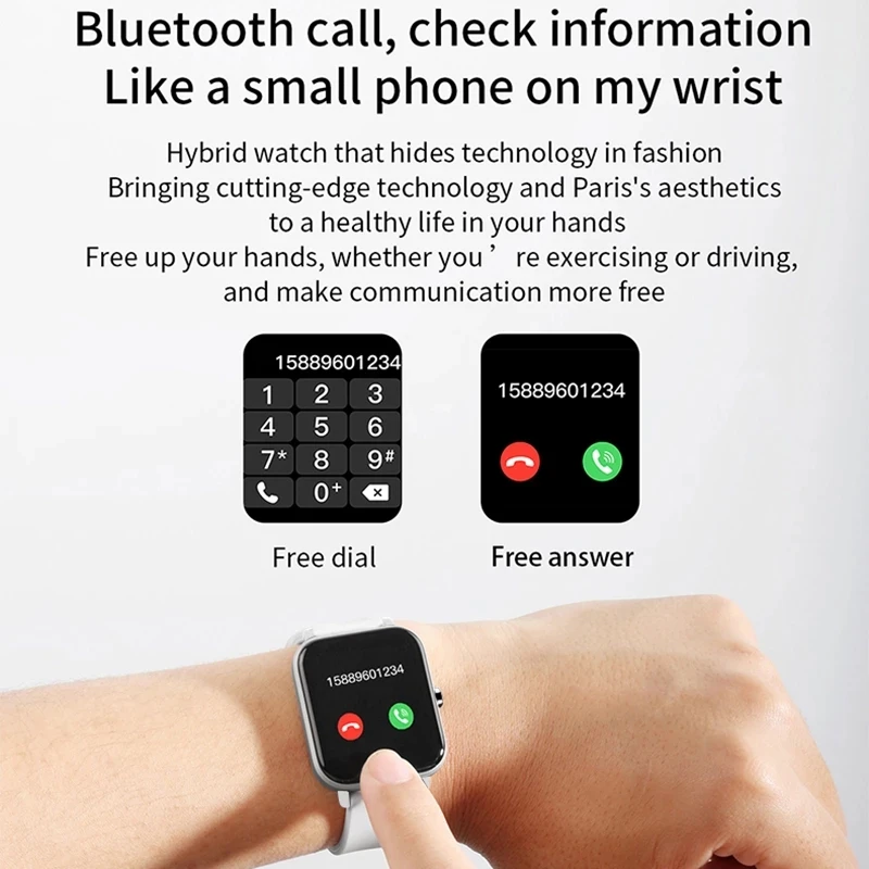 Lenovo Jauni Vīrieši Sievietes Smart Skatīties Bluetooth Zvanu Ūdensizturīgs Sporta Smartwatch Android, IOS, Sirdsdarbības Fitnesa Tracker Aproce1