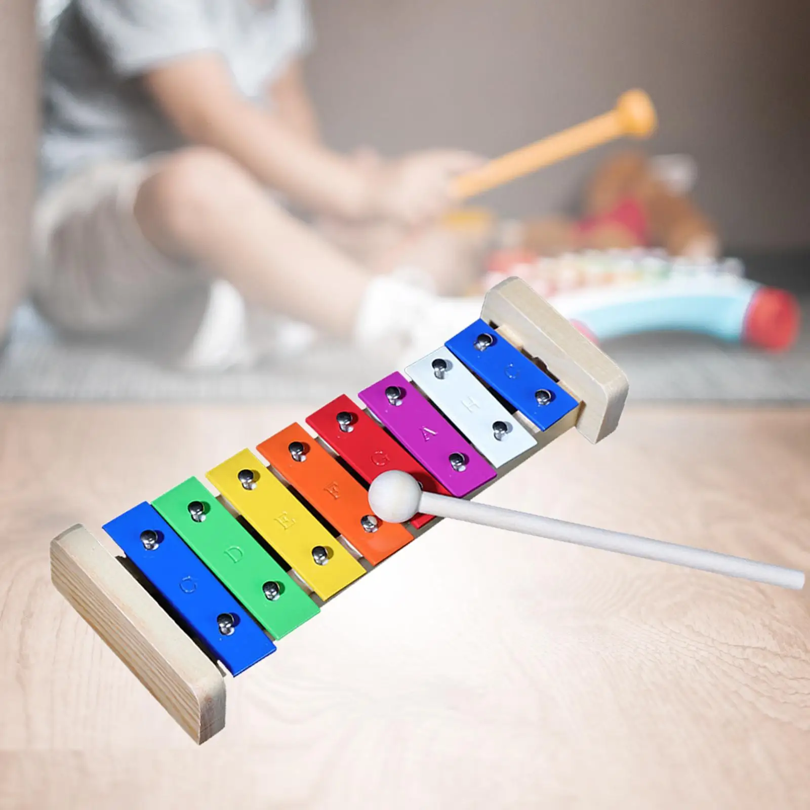 8 Svari Xylophone Apgaismības Muzikālā Rotaļlieta Band Spēlētāji Bērniem un Pieaugušajiem3
